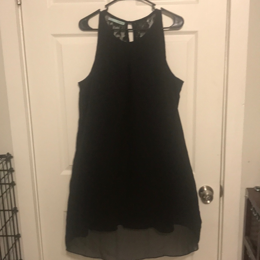 Adorable LBD with lace back panel